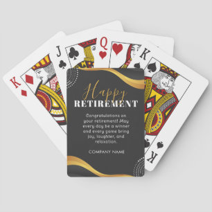 Happy Retirement Playing Cards Fun Retirement
