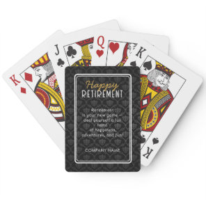 Happy Retirement Playing Cards | Fun Retirement
