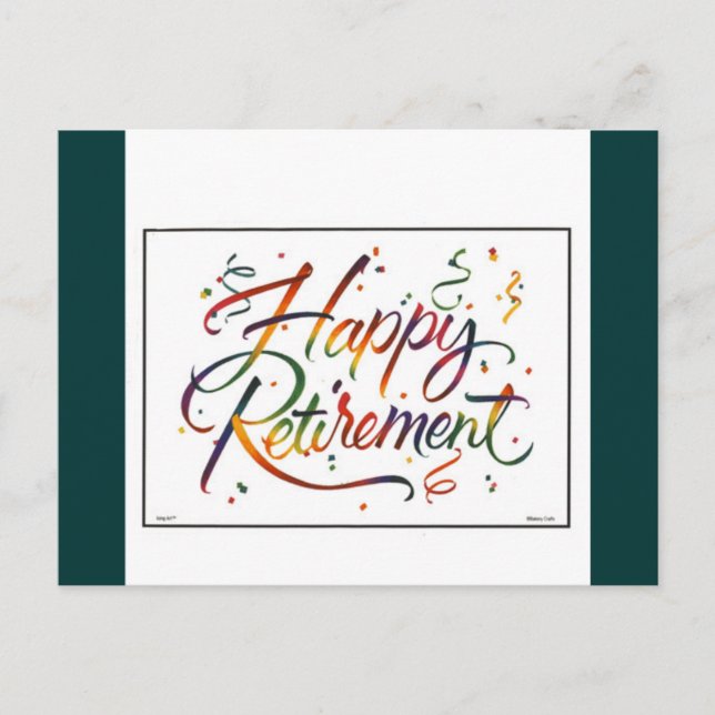 Happy Retirement Postcard (Front)