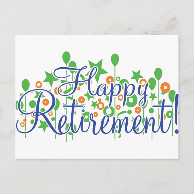 Happy Retirement Postcard | Zazzle