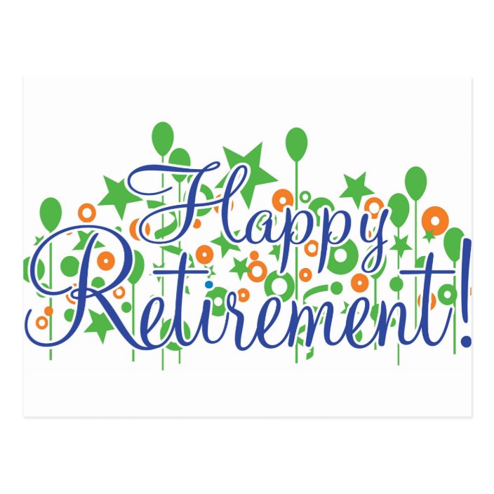 Happy Retirement Postcard | Zazzle.com