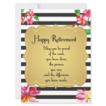 Happy Retirement Quote Farewell Gift Card Happy Retirement Quote Farewell Gift Card