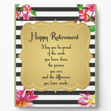 Happy Retirement Quote Farewell Gift Plaque