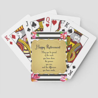 Happy Retirement Quote Farewell Gift Poker Cards