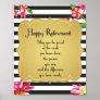 Happy Retirement Quote Farewell Gift Poster