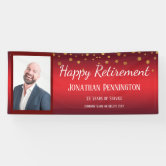 Happy Retirement Celebration Banner 65in x 33 1/2in