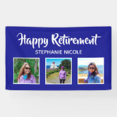 Happy Retirement Celebration Banner 65in x 33 1/2in