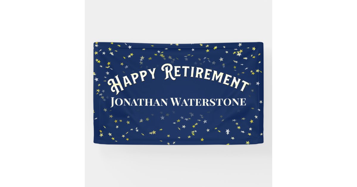 Feliz Jubilacion Happy Retirement in Spanish Banner, Zazzle