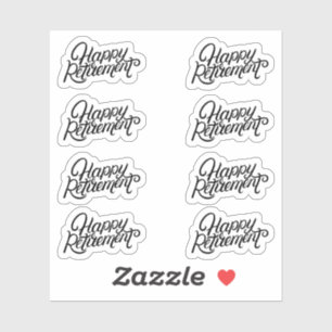Happy Retirement Stickers