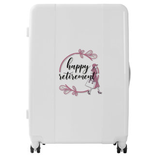 Happy Retirement Suitcases
