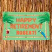 Feliz Jubilacion Happy Retirement in Spanish Banner, Zazzle