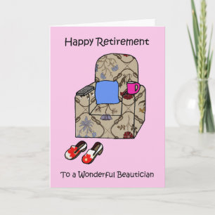Happy Retirement to Beautician Card