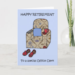 Happy Retirement to Office Clerk Card