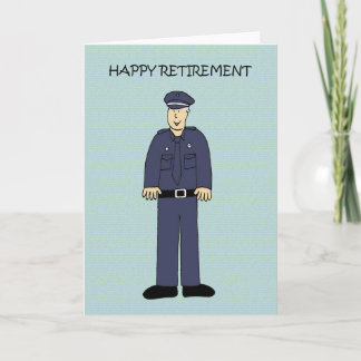 Happy Retirement to Police Officer Card