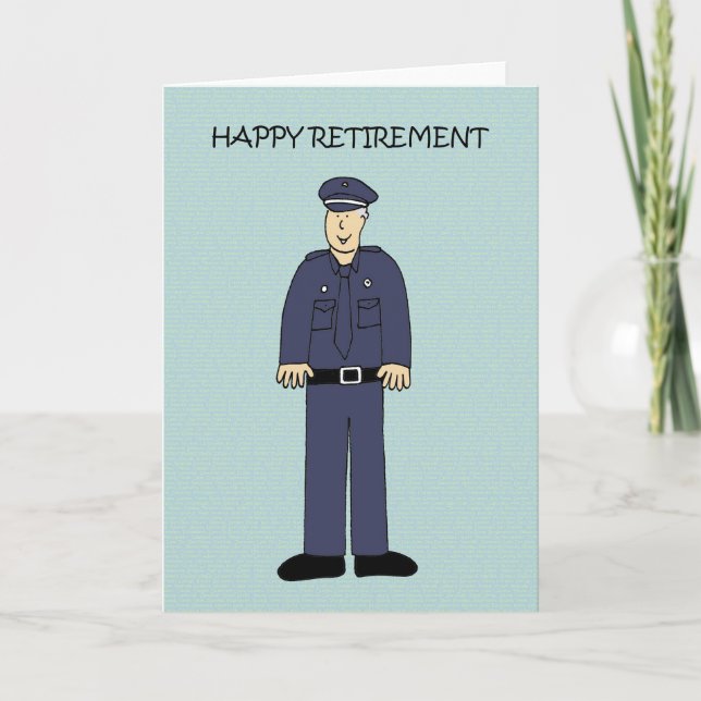 Happy Retirement to Police Officer Card (Front)
