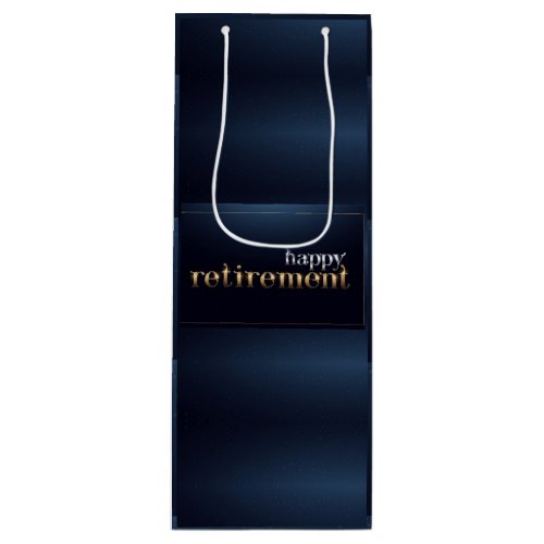 Happy Retirement Wine Gift Bag