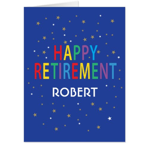 Happy Retirement with custom text Card