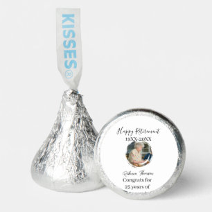 Happy retirement year name circle photo retired hershey®'s kisses®