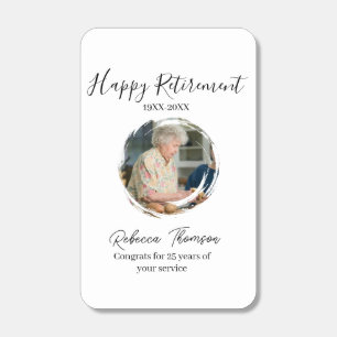 Happy retirement year name circle photo retired matchboxes