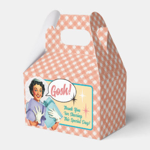 Happy Retro Bride Bridal Shower Favor Box