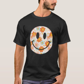 Happy Retro Daisy Smile Face Preppy Aesthetic Men T-Shirt