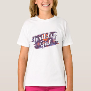 Happy Retro Flowers 70s Daisy Cute Birthday Girl T-Shirt