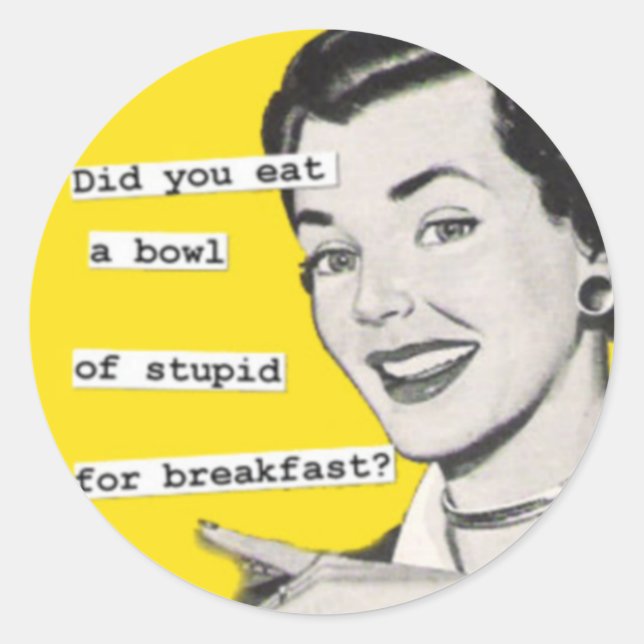Happy Retro Housewife Stickers 8 (Front)