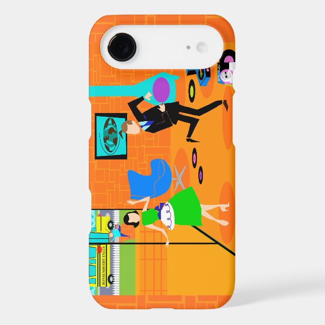Happy Retro Parents iPhone 6 Case (Back)