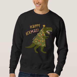 Happy Rexmas Tree Rex Rex Dinosaur Christmas Tre Sweatshirt