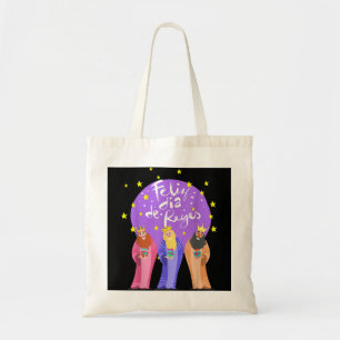 Happy Reyes Christmas Happy Three Kings Da Tote Bag