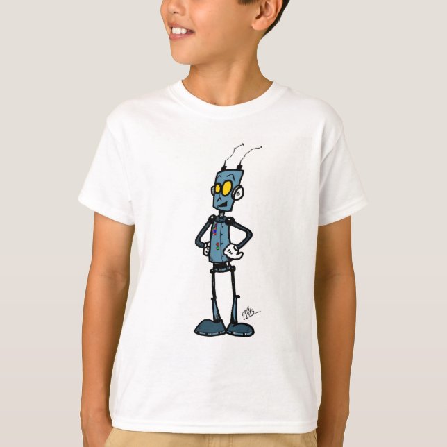 Happy Robot  T-Shirt (Front)