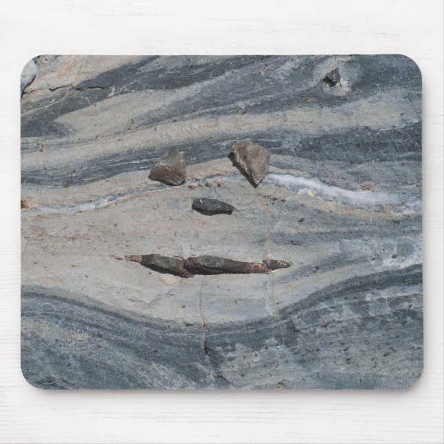 Happy Rock Face Mouse Pad (Front)