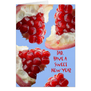 Happy Rosh Hashanah for Dad, Pomegranate Cards
