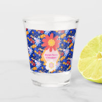 Happy Rosh Hashanah Jewish New Year Floral Pattern