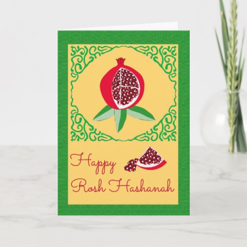 Happy Rosh Hashanah with Sweet Pomegranate Card