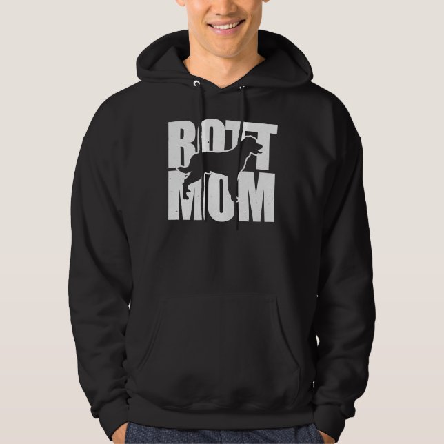Happy Rottweiler Mom Hoodie (Front)