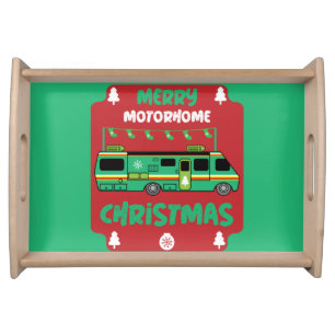 Happy RV Motorhom Xmas Serving Tray