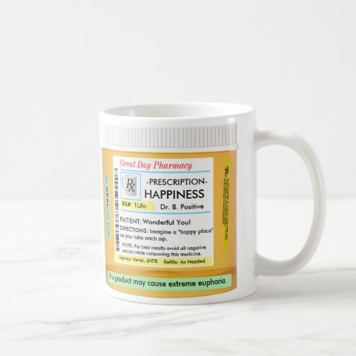 Happy RX CustomizeABLEs Prescription Coffee Mug