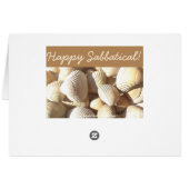 Happy Sabbatical Sea Shells Summer Tropical Beach Cards (Back Horizontal)