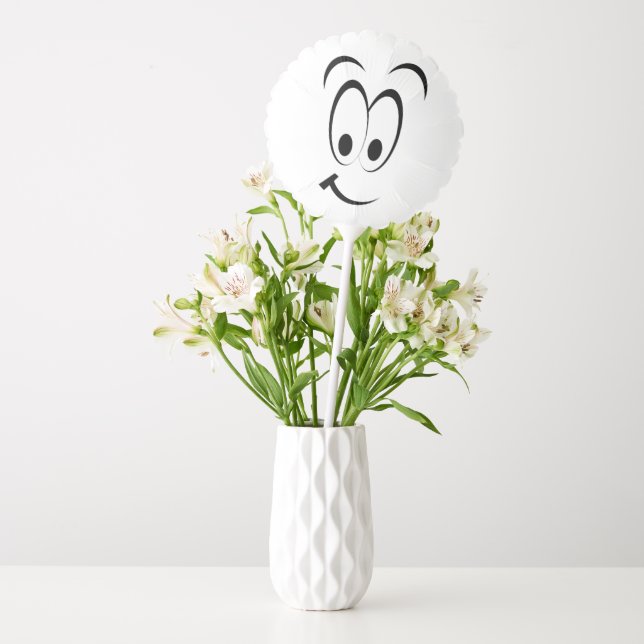 HAPPY SAD CARTOON FACE BALLOON (Vase)