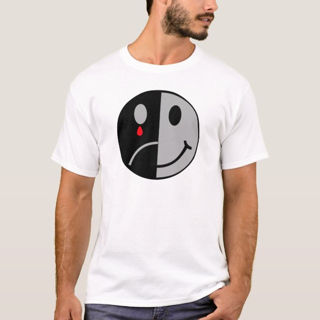 Happy & Sad Face T-Shirt (Front)