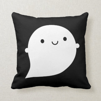 Happy & Sad Ghost Throw Pillow