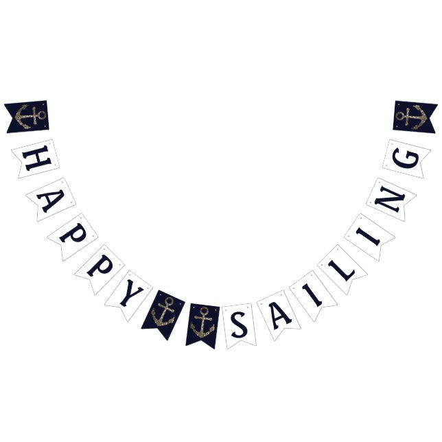 Happy Sailing Nautical Retirement Banner (All)