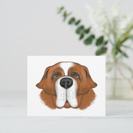 Happy Saint  Bernard (Standing Front)