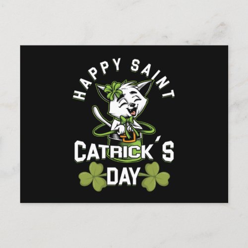 Happy Saint Catrick Irish St Patricks Day Gift Postcard