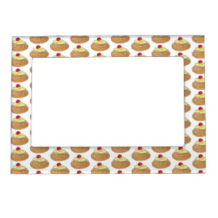 Happy Saint Joseph's Day Italian Pastry Zeppole Magnetic Frame