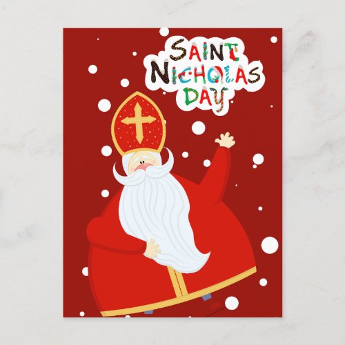 Happy Saint Nicholas Day  Postcard