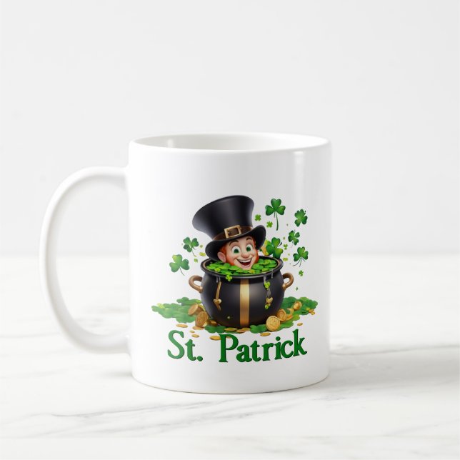 Happy Saint Patrick Day Coffee Mug (Left)