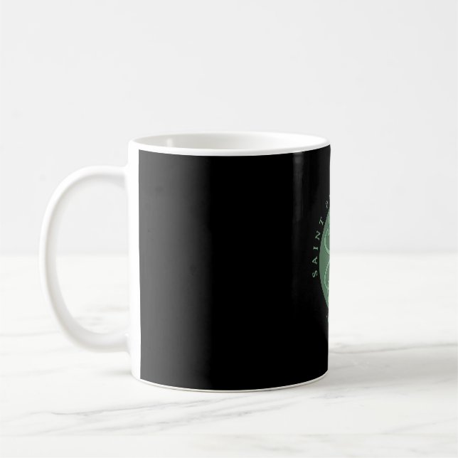 Happy Saint Patrick s Day Shamrock Coffee Mug (Left)