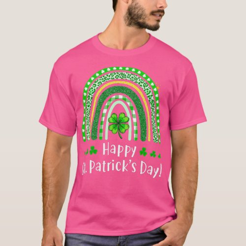 Happy Saint Patricks Day 2021 Rainbow Shamrock T_Shirt